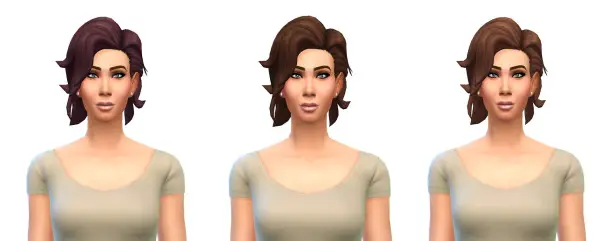 Busted Pixels: Bombshell Hairstyle 12 colors for Sims 4