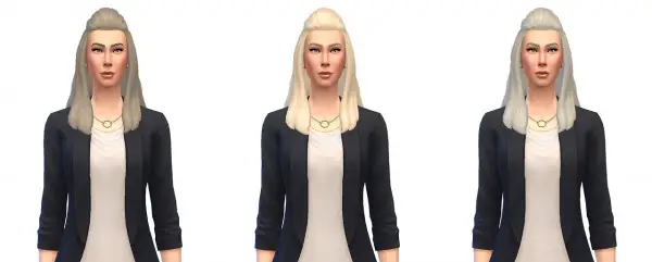    select a Website   : Long wavy poof pulled back for Sims 4