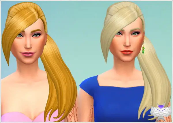 David Sims: Side Ponytail hairstyle for Sims 4
