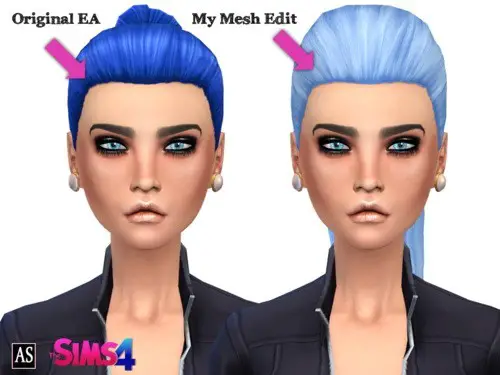 Alexandra Simblr: High Fashion Thick Ponytail hairstyle   new mesh for Sims 4