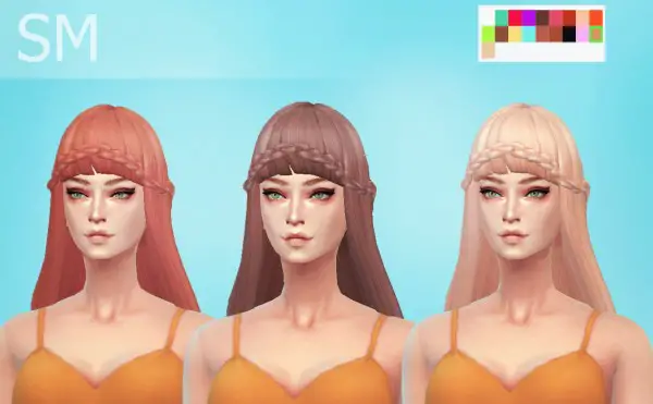 Simmaniacos: Mermaid hairstyle for Sims 4