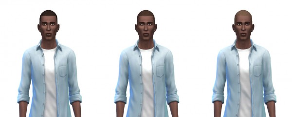Busted Pixels: Buzz cut hairstyle for Sims 4