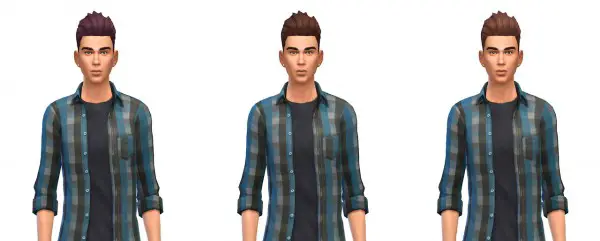 Busted Pixels: Short spikey hairstyle for Sims 4