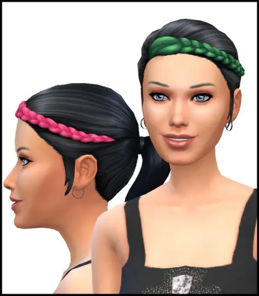 Simista: Pony Braid hairstyle recolours for Sims 4
