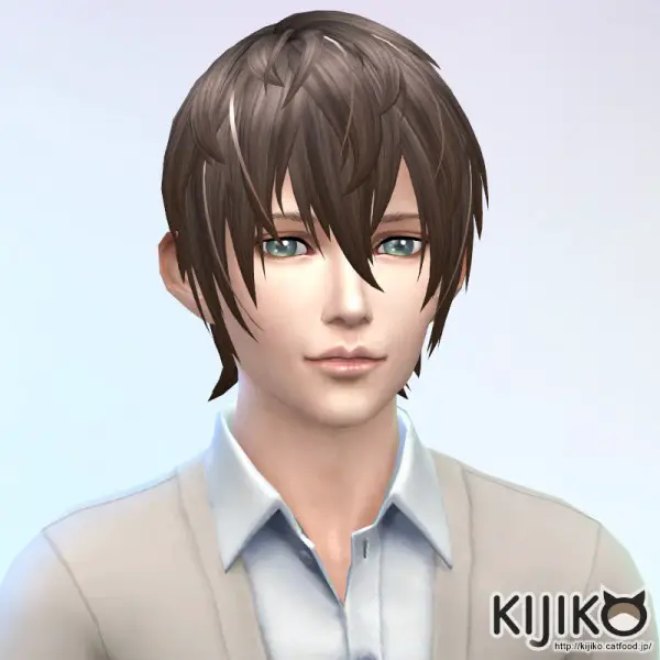 Kijiko Sims: V Shaped Bangs hairstyle for Sims 4