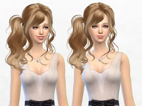 Sakura Phan: Newsea`s J028 Angle Beats hairstyle retextured for Sims 4