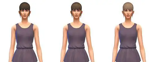 Busted Pixels: Pony medium unkept bangs hairstyle for Sims 4