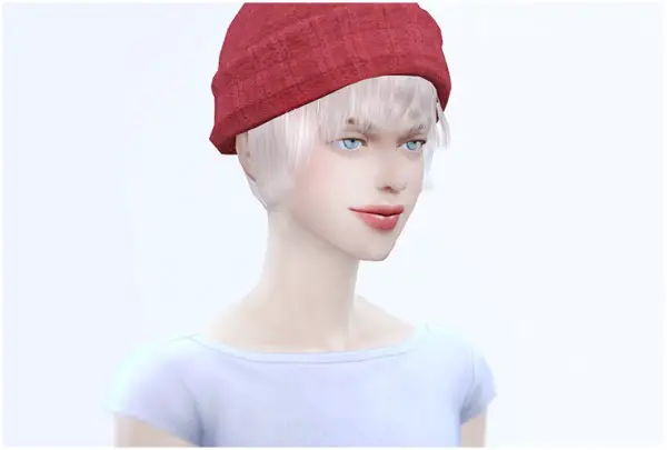 Black le: Short bob hairstyle conversion from TS3 to TS4 for Sims 4