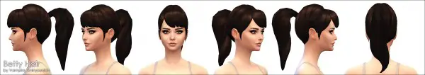 Mod The Sims: Betty Hairstyle by Vampire aninyosaloh for Sims 4
