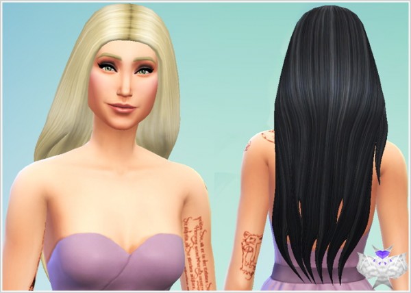 David Sims: Candy Hair for Sims 4