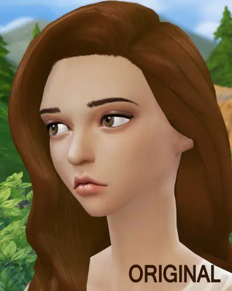 Dani Paradise: Brown hairstyle recolor for Sims 4