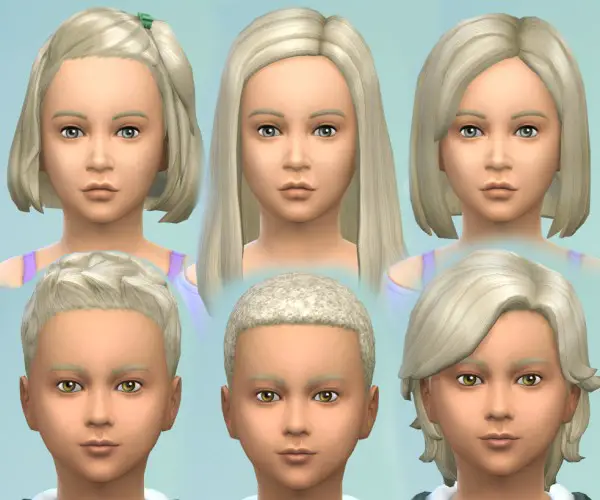 Mod The Sims: Targaryen Blonde hairstyle by kellyhb5 for Sims 4