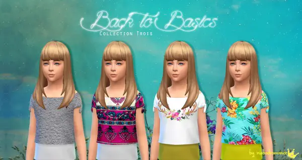 In A Bad Romance: Back to basics hairstyle for kids for Sims 4