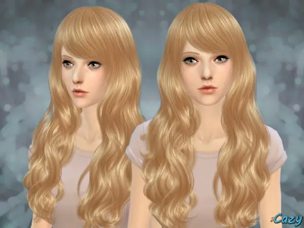 The Sims Resource: Sorrow Hairstyle by Cazy for Sims 4