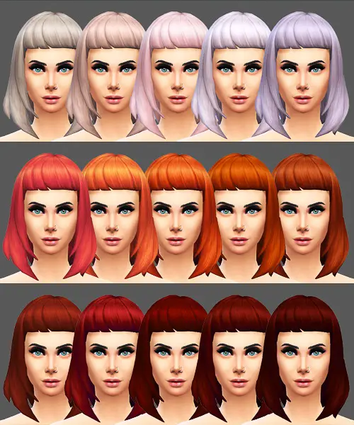 Sims 4 Hairs ~ Sqquaresims: Miss Fortune Sims hairstyle retextured