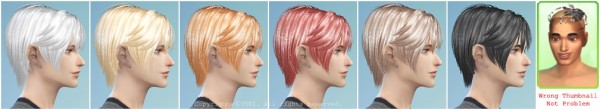 Rg veda twinklestar: Jakec 17 hairstyle converted for Sims 4