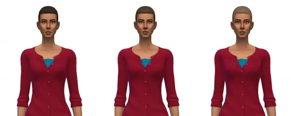 Busted Pixels: Short textured hairstyle for Sims 4