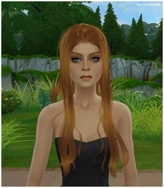 Simista: Newsea`s Mermaid Hairstyle Retexture for Sims 4