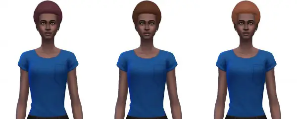 Busted Pixels: Afro medium hairstyle for Sims 4
