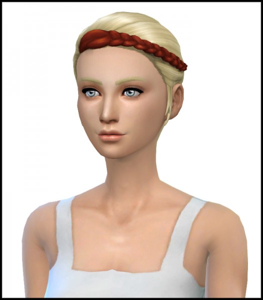 Simista: Pony Mid Braid hairstyle recolor for Sims 4