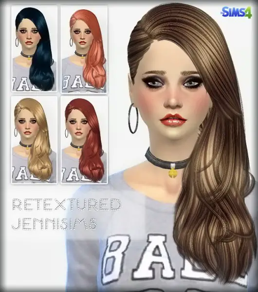 Jenni Sims: Newsea`s Elasims Converted Hairstyle for Sims 4
