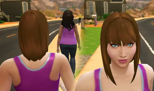 Mystufforigin: Serenity hairstyle for Sims 4