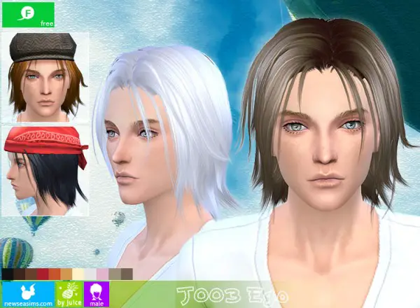 NewSea: J003 Ego hairstyle for Sims 4