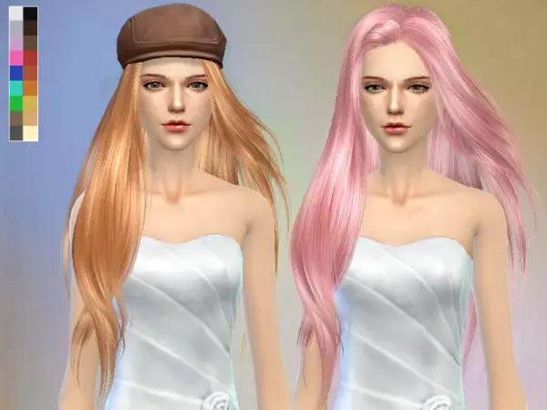 The Sims Resource: Glossy hairstyle 251 by Skysims for Sims 4