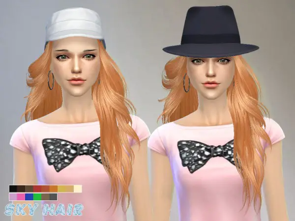 The Sims Resource: Hairstyle 227 by Skysims for Sims 4