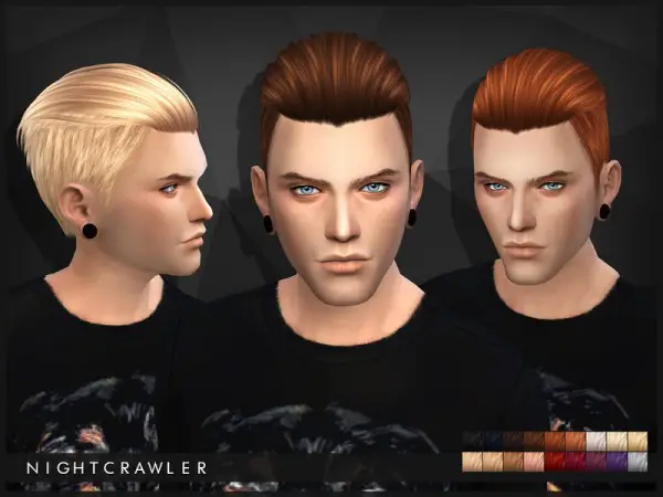 The Sims Resource: Hairstyle 03 by Nightcrawler for Sims 4
