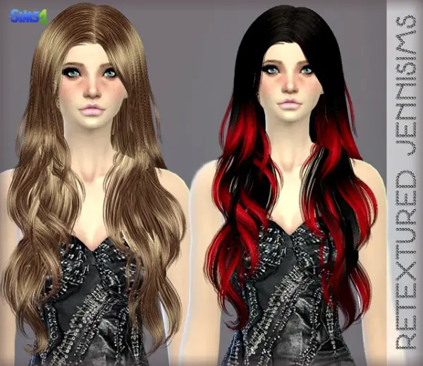 Jenni Sims: Elasims Hairstyle Retextured for Sims 4