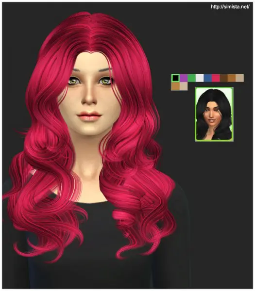 Simista: Newsea YU088 Luxury Hairstyle Retexture for Sims 4