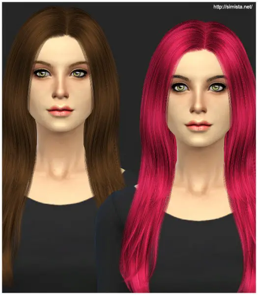 Simista: Cazy`s Over The Light Hairstyle Retexture for Sims 4