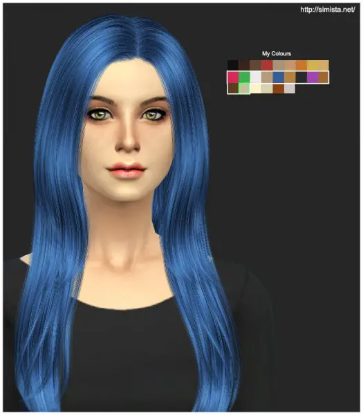 Simista: Cazy`s Over The Light Hairstyle Retexture for Sims 4