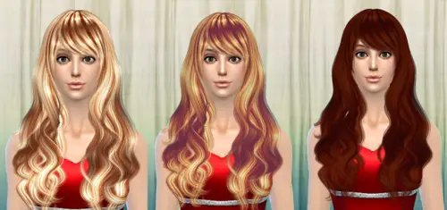 Darkiie Sims 4: Cazy`s Sorrow hairstyle retextured for Sims 4