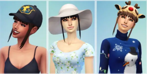 SimsSticle: Ponytail with bangs for Sims 4