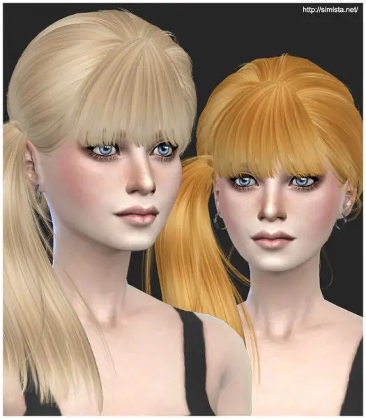 Simista: Newsea J074 hairstyle retextured for Sims 4