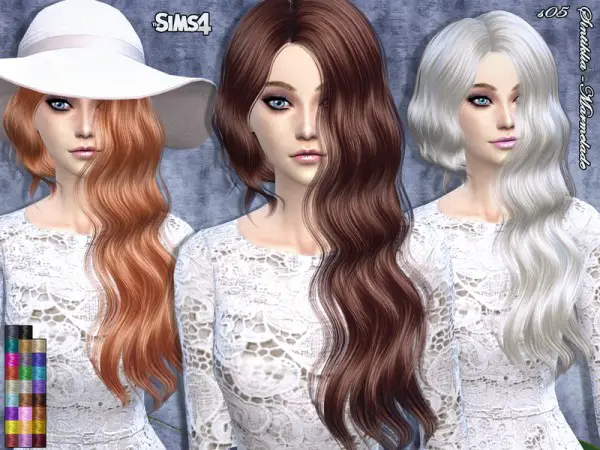 The Sims Resource: Marmelade hairstyle by Sintiklia for Sims 4