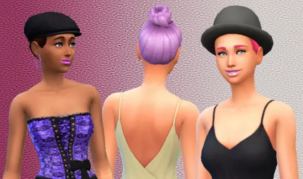 Mystufforigin: Bun Hairstyle Conversion for Sims 4