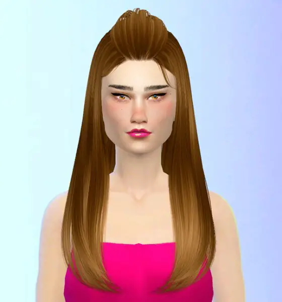 Monolith Sims: Butterfly 135 hairstyle retextured for Sims 4