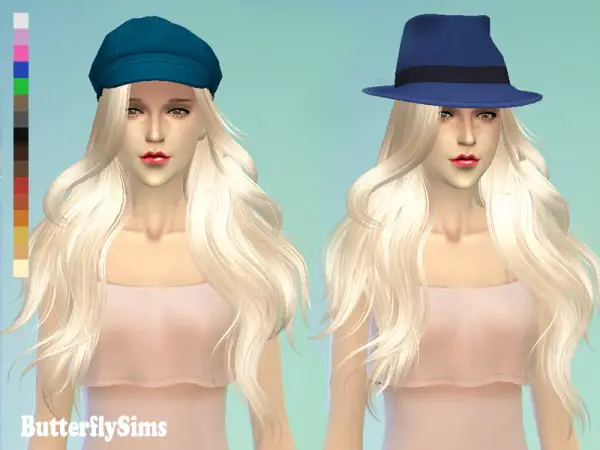 Butterflysims: Hairstyle 098 for Sims 4