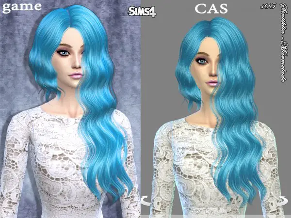 The Sims Resource: Marmelade hairstyle by Sintiklia for Sims 4