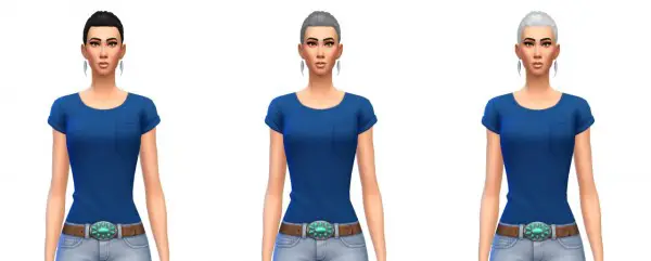 Busted Pixels: Pony braid hairstyle for Sims 4