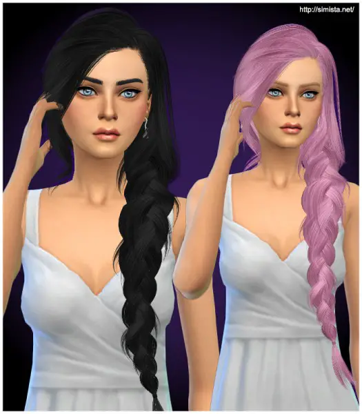 Simista: Skysims 257 hairstyle retextured for Sims 4