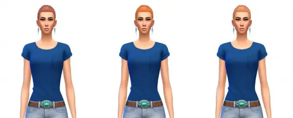 Busted Pixels: Pony braid hairstyle for Sims 4