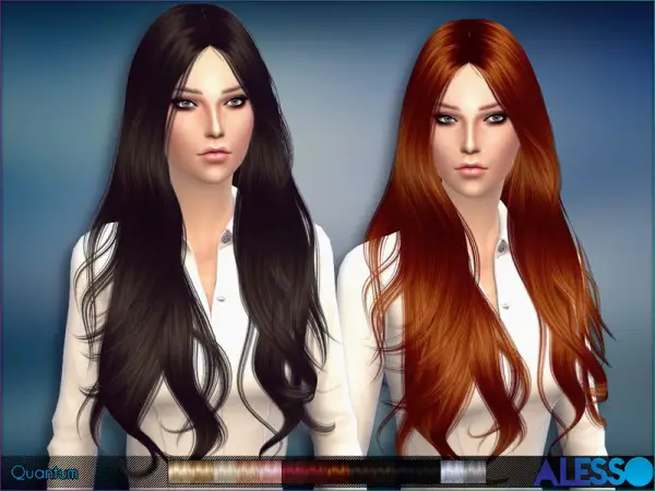 The Sims Resource: Quantum hairstyle by Alesso for Sims 4