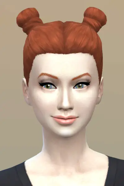 Vicarious Living: Buns Back hairstyle recolors for Sims 4