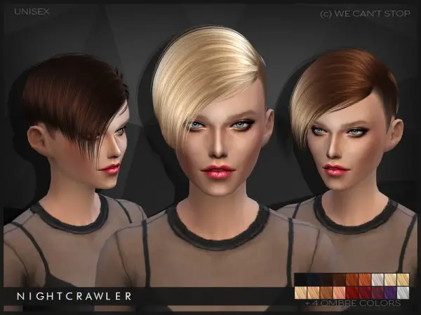 The Sims Resource: We Cant Stop hairstyle by Nightcrawler for Sims 4