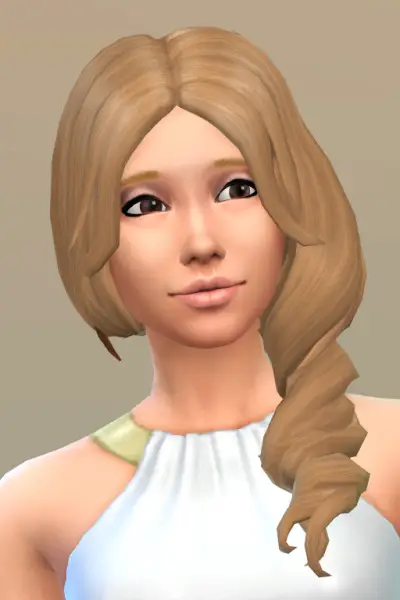 Vicarious Living: Curly Side hairstyle recolors for Sims 4