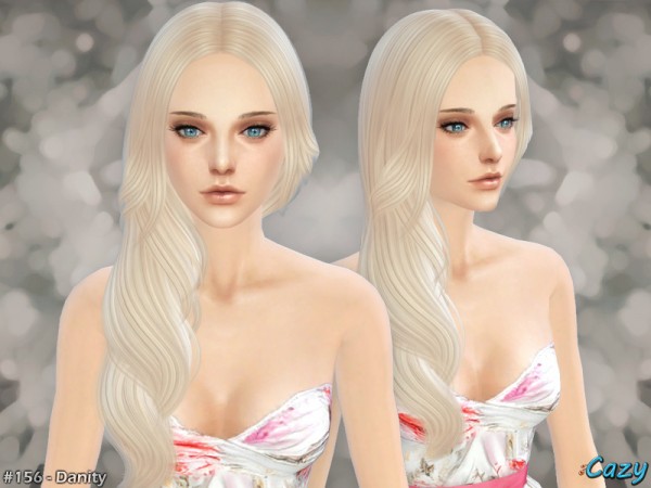 The Sims Resource: Danity Hairstyle by Cazy for Sims 4